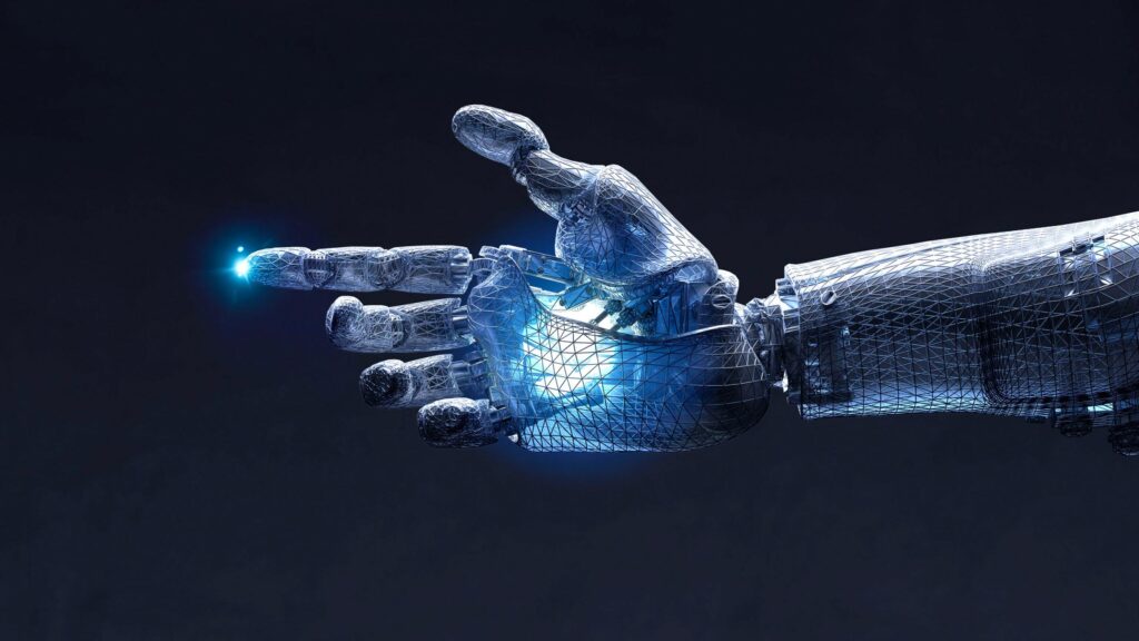robotic hand illustration